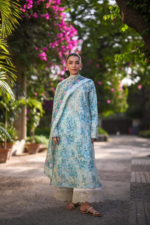 Premium 3 Piece Embroidered Lawn Suit - Unstitched