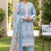 Premium 3 Piece Embroidered Lawn Suit - Unstitched