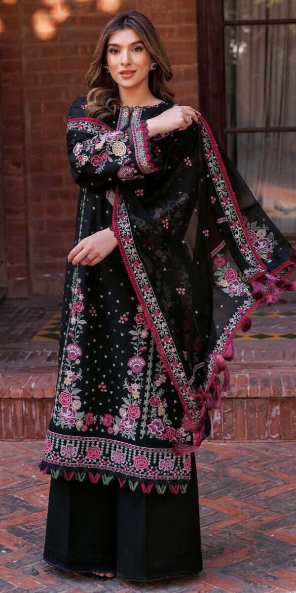 Premium 3 Piece Embroidered Lawn Suit - Unstitched
