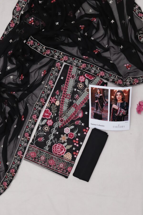 Premium 3 Piece Embroidered Lawn Suit - Unstitched