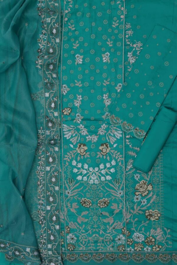 Premium 3 Piece Embroidered Lawn Suit - Unstitched