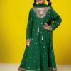 3 Piece Embroidered Suit Green