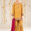 3 Piece Embroidered Raw Silk Suit