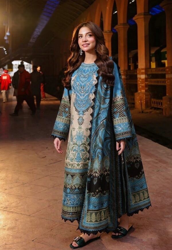 Premium 3 Piece Embroidered Lawn Suit - Unstitched