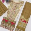 Premium 3 Piece Embroidered Lawn Suit - Unstitched