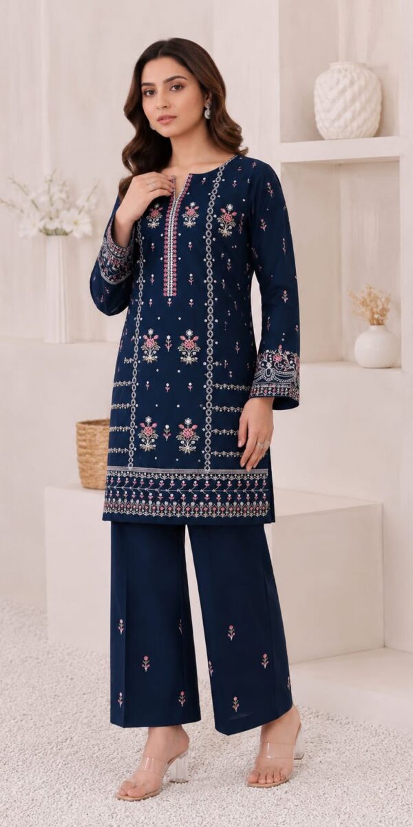 Premium 3 Piece Embroidered Lawn Suit - Unstitched