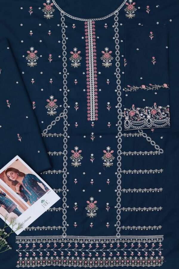 Premium 3 Piece Embroidered Lawn Suit - Unstitched
