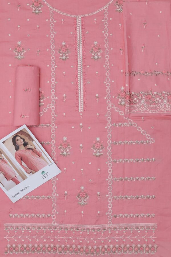 Premium 3 Piece Embroidered Lawn Suit - Unstitched