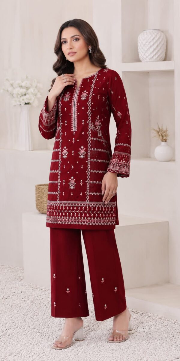 Premium 3 Piece Embroidered Lawn Suit - Unstitched
