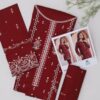 Premium 3 Piece Embroidered Lawn Suit - Unstitched