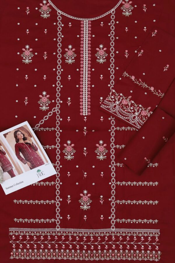 Premium 3 Piece Embroidered Lawn Suit - Unstitched