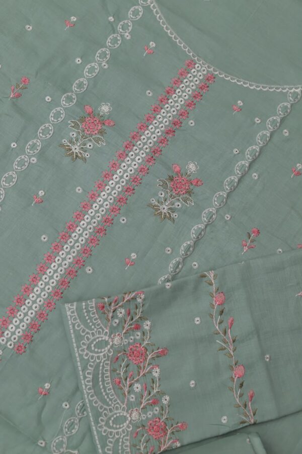 Premium 3 Piece Embroidered Lawn Suit - Unstitched