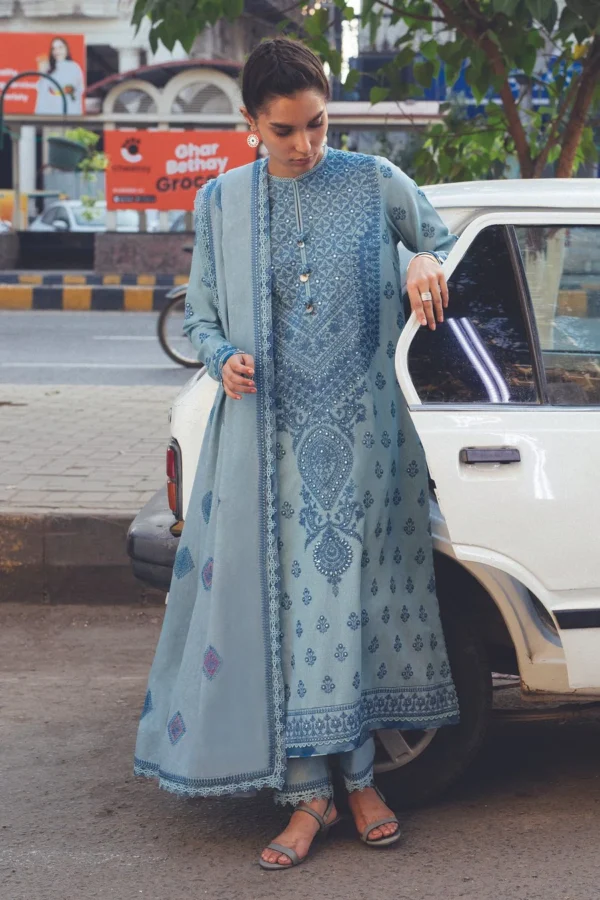 Premium 3 Piece Embroidered Lawn Suit - Unstitched