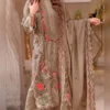 3 Piece Unstitched Embroidered Lawn Suit 1459