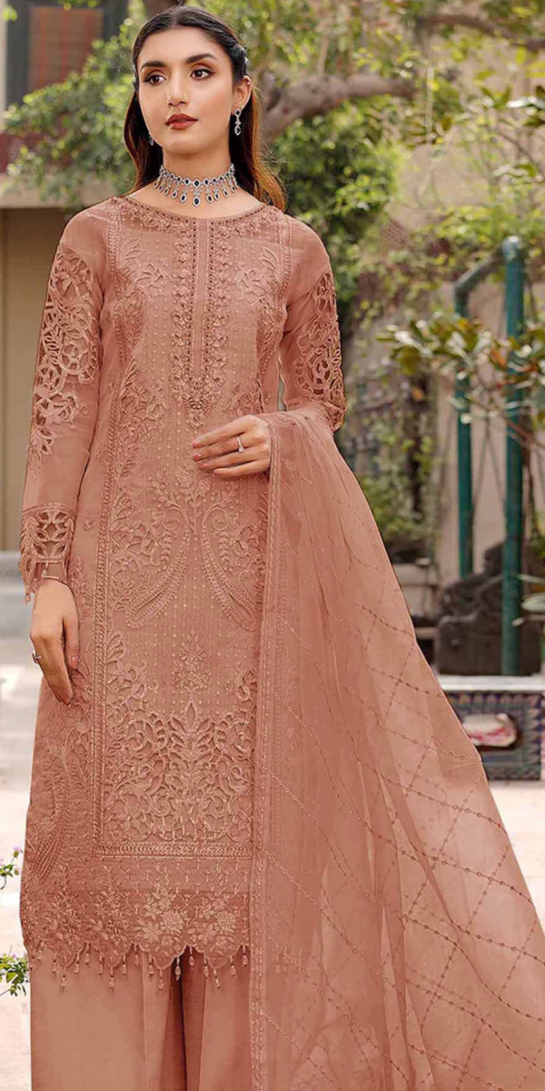 3 Piece Unstitched Embroidered Lawn Suit