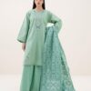 Premium 3 Piece Embroidered Lawn Suit - Unstitched