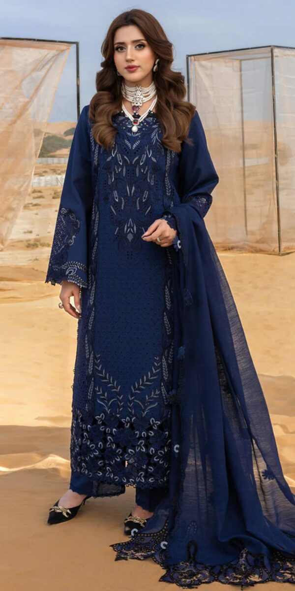 Premium 3 Piece Embroidered Lawn Suit - Unstitched