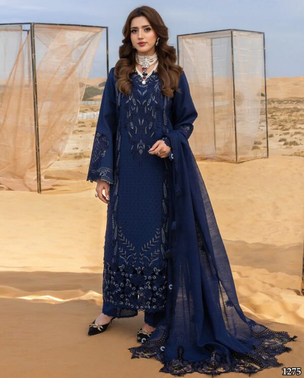 Premium 3 Piece Embroidered Lawn Suit - Unstitched