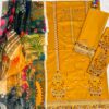 Premium 3 Piece Embroidered Lawn Suit - Unstitched