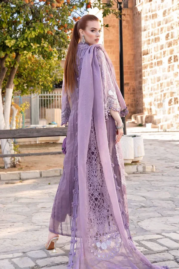 3 Piece Unstitched Embroidered Lawn Suit 890B