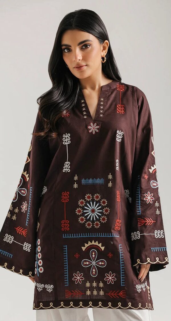 Juna Collection Premium 2 Piece Embroidered Dhanak Suit - Unstitched S01A001