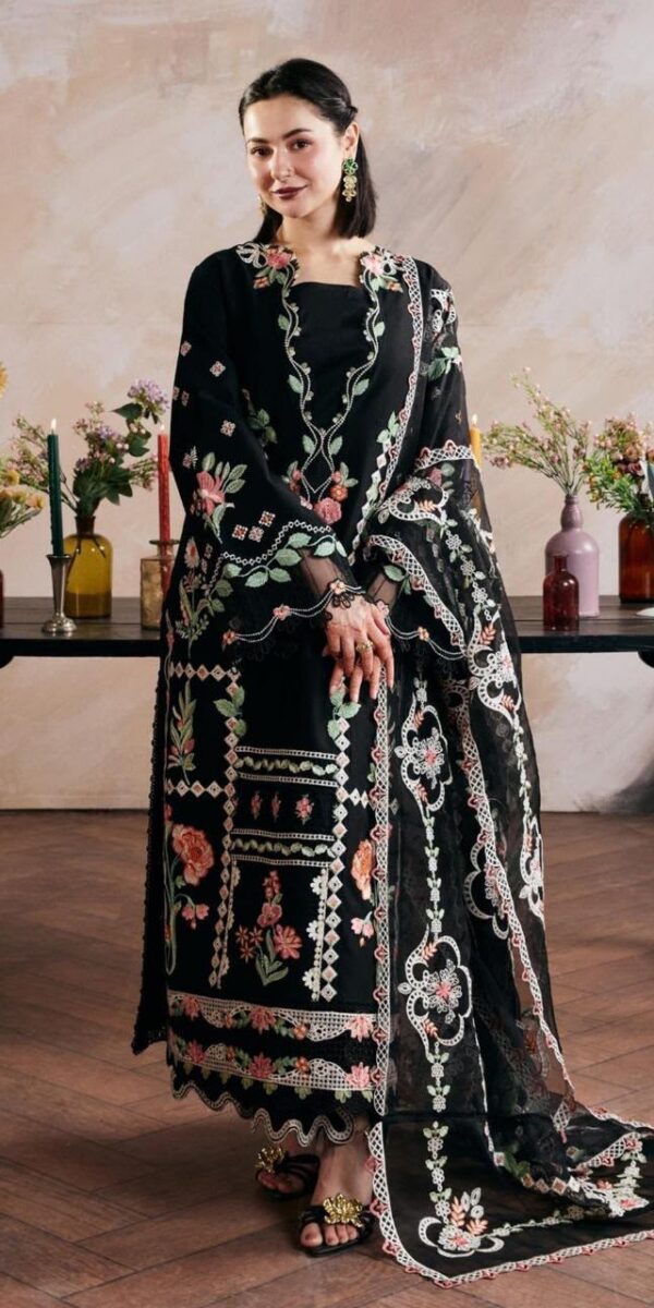 Juna Collection Premium 3 Piece Embroidered Dhanak Suit - Unstitched S01A009