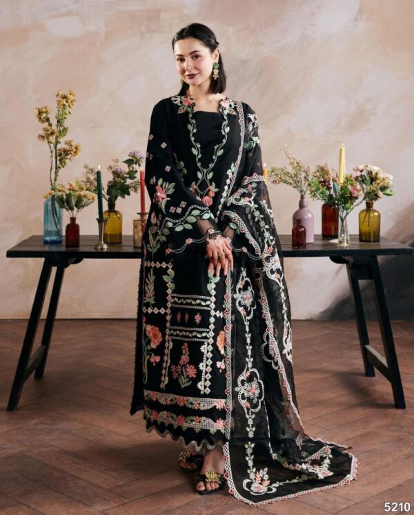 Juna Collection Premium 3 Piece Embroidered Dhanak Suit - Unstitched S01A009
