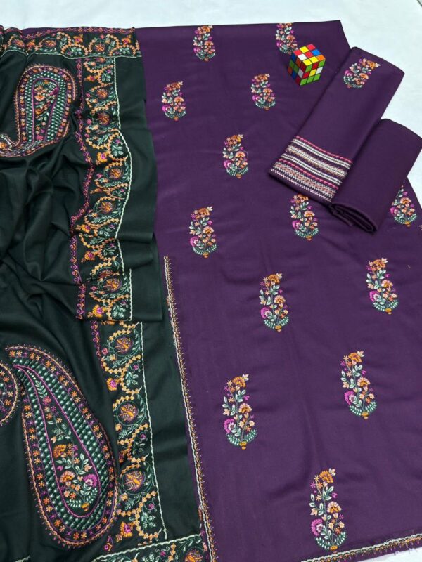 WhatsApp Image 2026-09-15 at 5.35.25 PM (1) Premium 3 Piece Embroidered Dhanak Suit - Unstitched S01A011