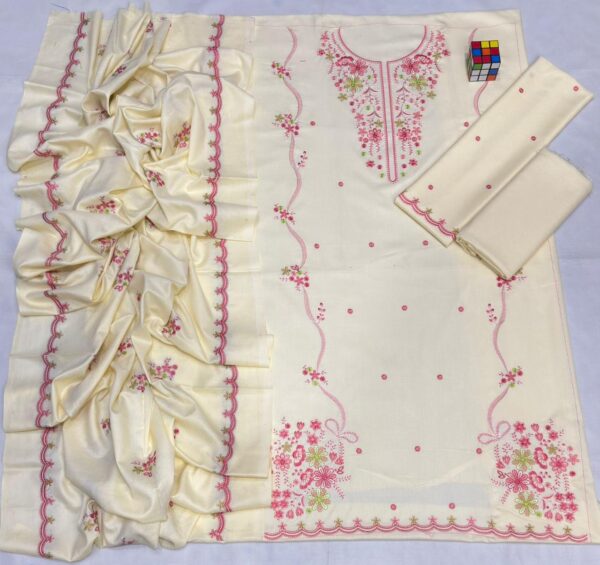 WhatsApp Image 2026-09-15 at 5.35.36 PM (1) Premium 3 Piece Embroidered Dhanak Suit - Unstitched S01A013