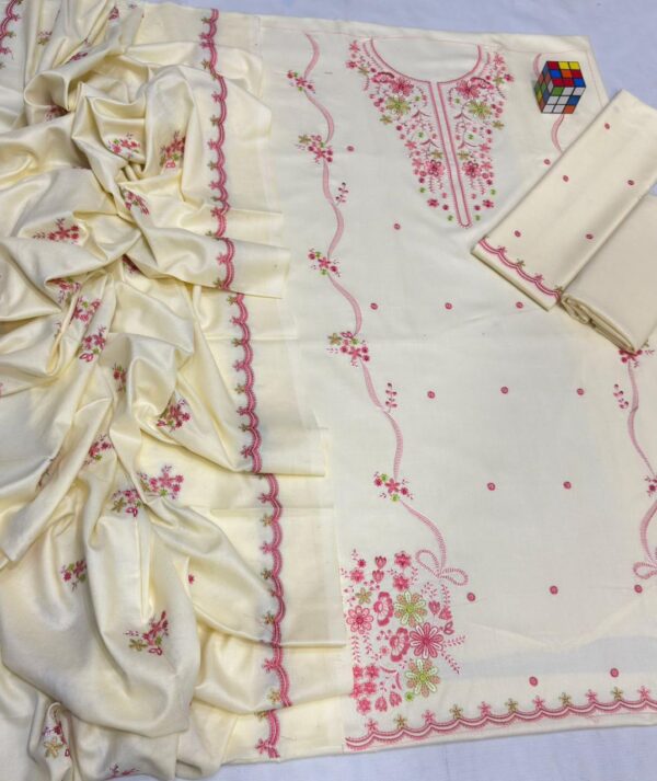 WhatsApp Image 2026-09-15 at 5.35.36 PM (2) Premium 3 Piece Embroidered Dhanak Suit - Unstitched S01A013