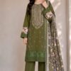 Juna Collection Premium 3 Piece Embroidered Dhanak Suit - Unstitched S02A001
