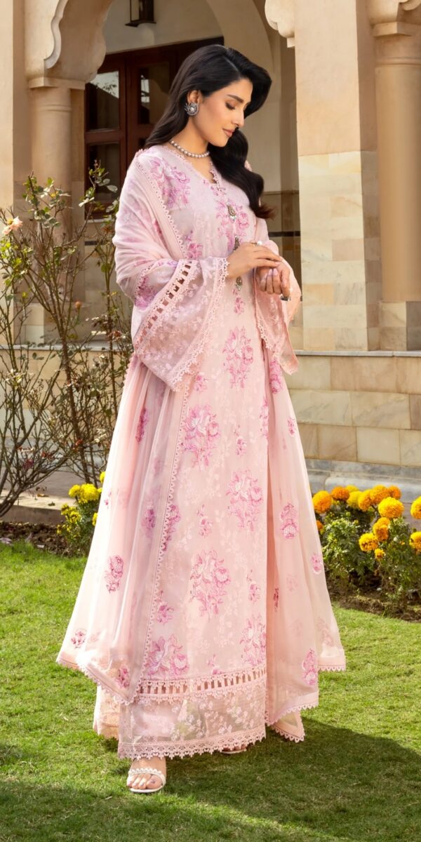 Juna Collection Premium 3 Piece Embroidered Dhanak Suit - Unstitched S03A013