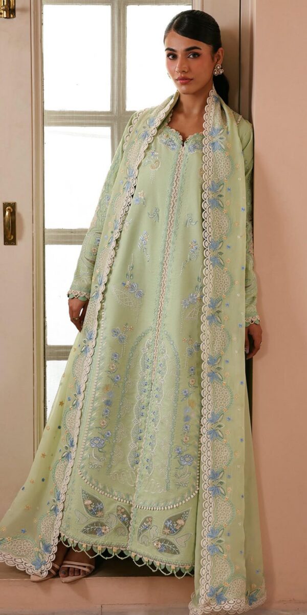 Juna Collection Premium 3 Piece Embroidered Dhanak Suit - Unstitched SS01A022