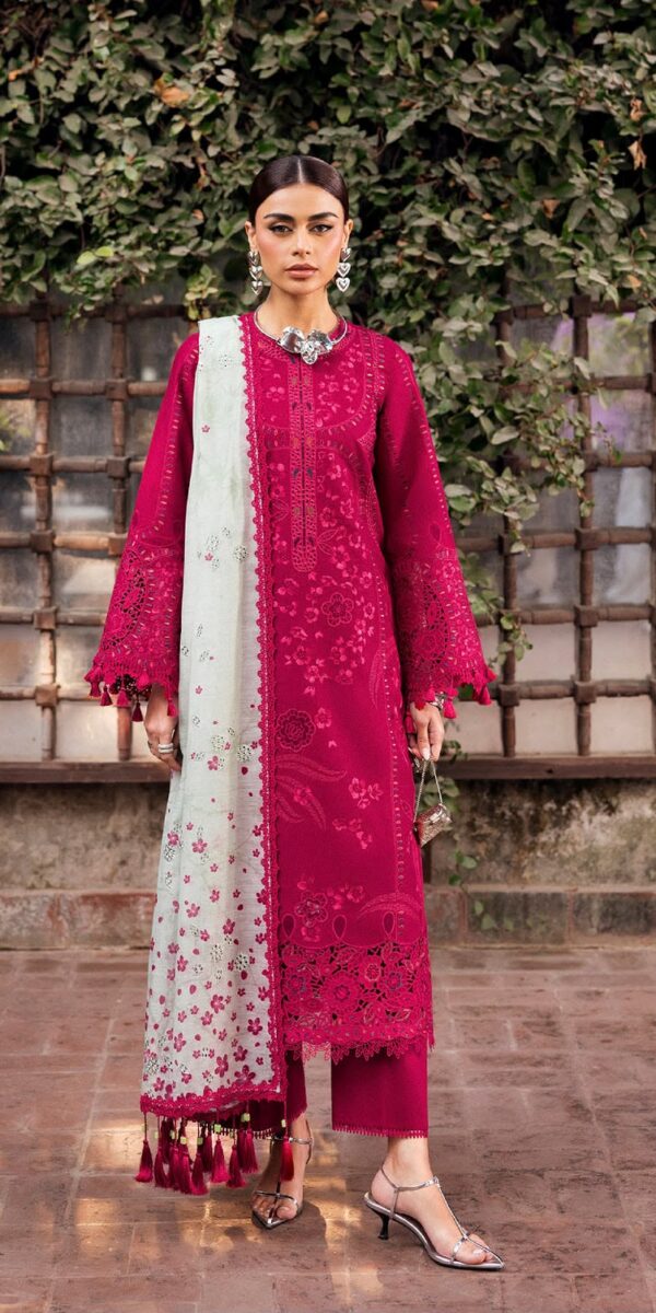 Juna Collection Premium 3 Piece Embroidered Airjet Dhanak Suit - Unstitched S01A025