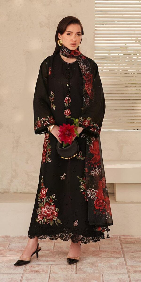 Juna Collection Premium 3 Piece Embroidered Dhanak Suit - Unstitched S02A008