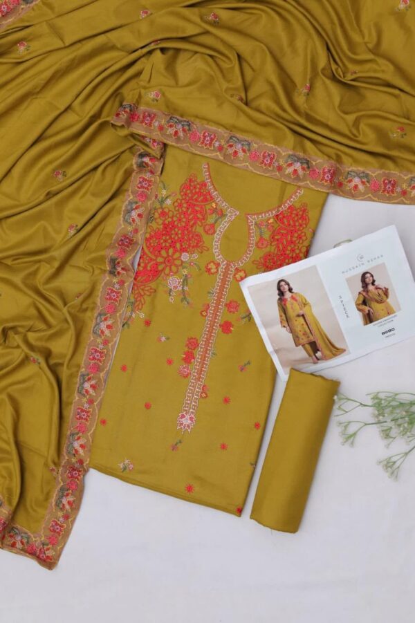 WhatsApp Image 2026-09-28 at 2.50.59 PM Premium 3 Piece Embroidered Dhanak Suit - Unstitched S02A026